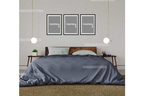 Download Bedroom Mockup, Bedroom Wall Mockup - Bedroom wall Collection