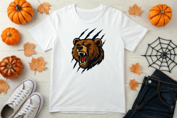 Download Ferocious Brown Bear Head Mascot - Premium Bundle