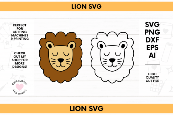 Download Lion SVG | Safari SVG | Cute Lion - Safari svg Collection